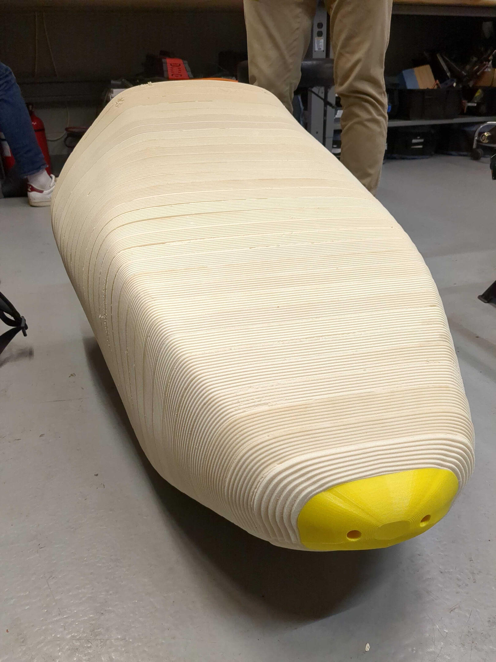 Foam bodywork mould assembled from CNC-cut sheets
